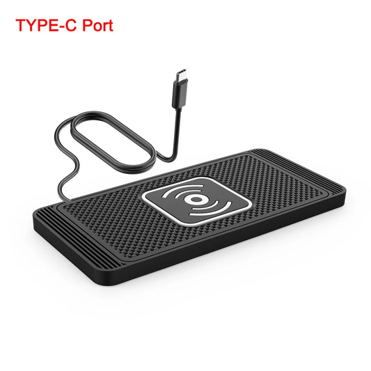 Wireless Charger for Iphone 15 14 Pro Max Samsung Galaxy S23 Xiaomi Huawei Fast Charging Non-Slip Pad Car Wireless Charger