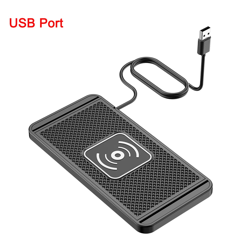 Wireless Charger for Iphone 15 14 Pro Max Samsung Galaxy S23 Xiaomi Huawei Fast Charging Non-Slip Pad Car Wireless Charger