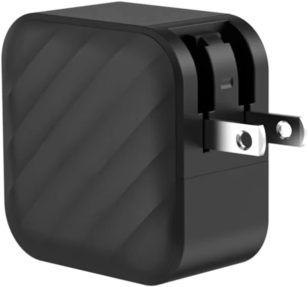 65W 3-Port Wall Charger with Dual USB-C & USB-A, Fast Charging Power Adapter compatible with iPhone, Android, iPad & Tablets