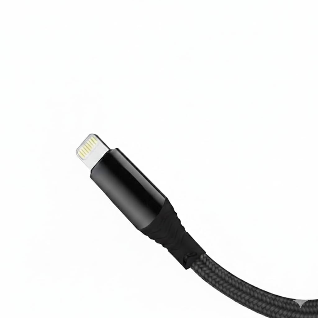 Fast Charging Lightning Cable 3-Pack || 1m/3ft || USB-A to Lightning Charging Cord for iPhone 14/13/12, iPad Pro/Air, iOS Devices, Data Sync