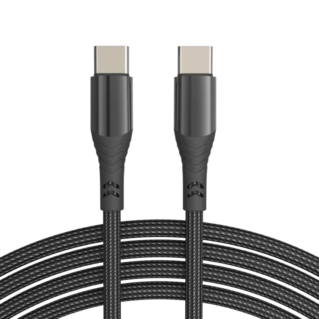 USB-C to USB-C Cable 3-PACK, 100W Power Delivery, Fast Charging & Data Sync, Compatible with iPhone 17/16/15 Pro, Android, iPad, Tablets, 1m/3ft
