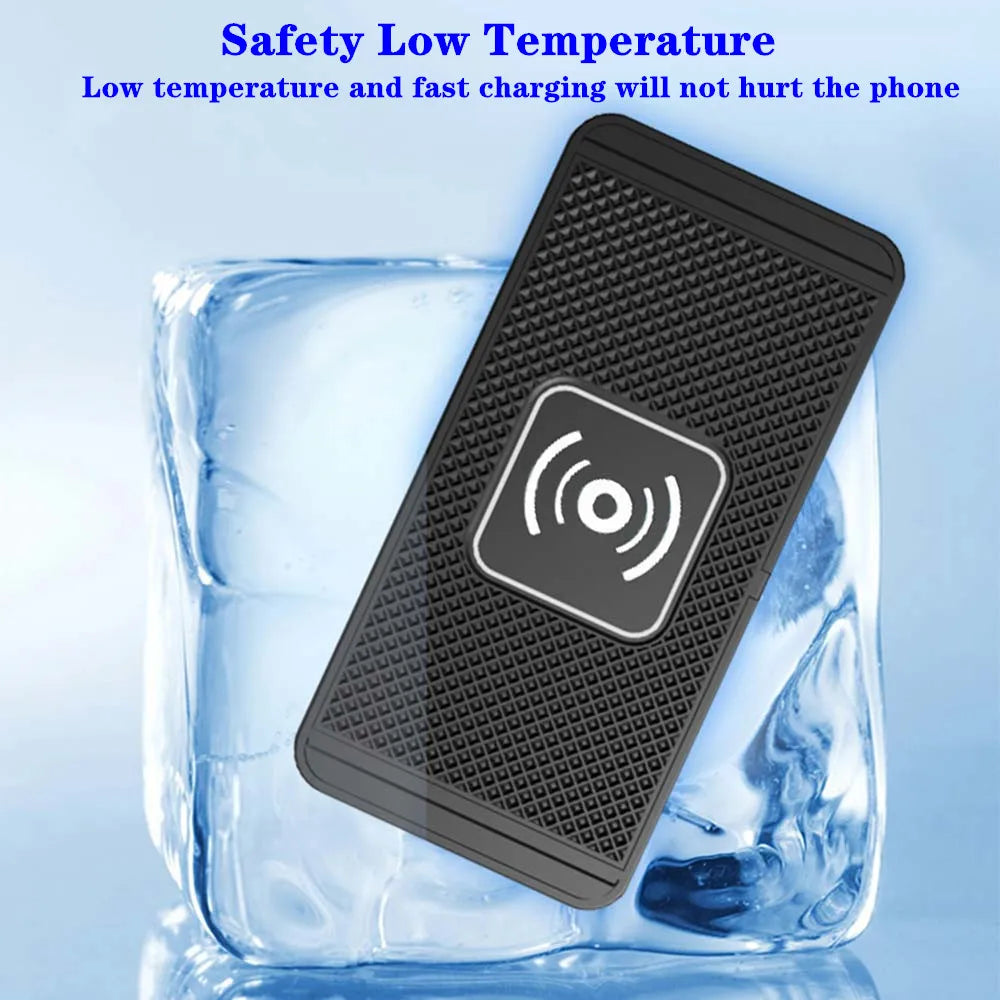 Wireless Charger for Iphone 15 14 Pro Max Samsung Galaxy S23 Xiaomi Huawei Fast Charging Non-Slip Pad Car Wireless Charger