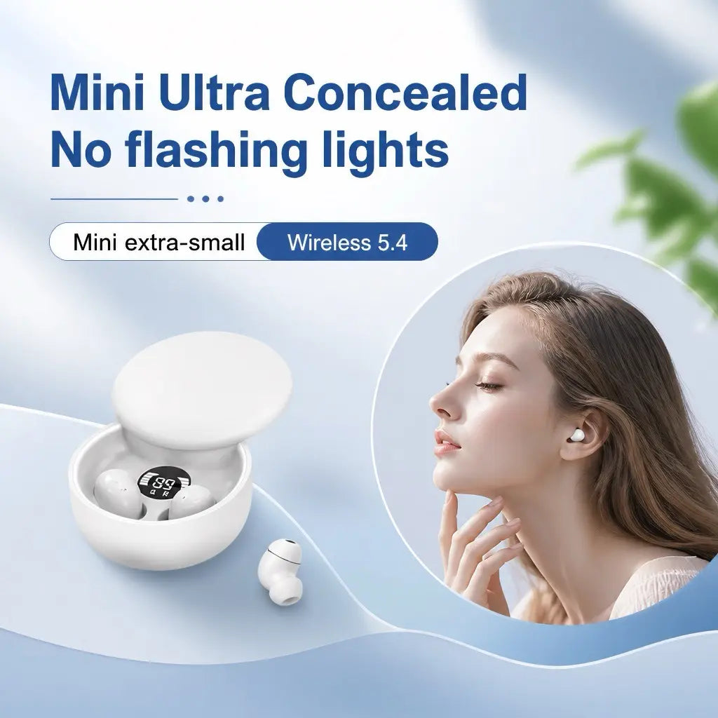 Mini Invisible Headphones Bluetooth 5.4 True Wireless In-Ear Earphones Sport Audio Earbud Audifonos Bluetooth Wireless Headphones Noise Cancelling Headphones Gamingheadset